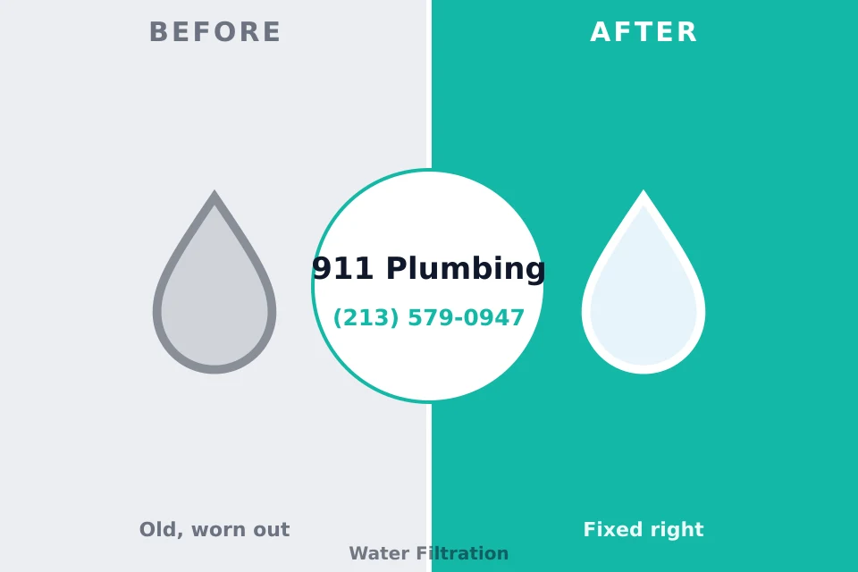 Before and after: plumbing repair Arizona City, AZ